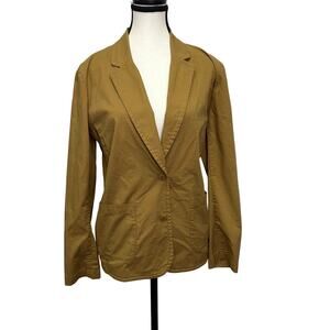 Eileen Fisher Women’s Brown Cotton Blend Blazer Jacket - Size Medium